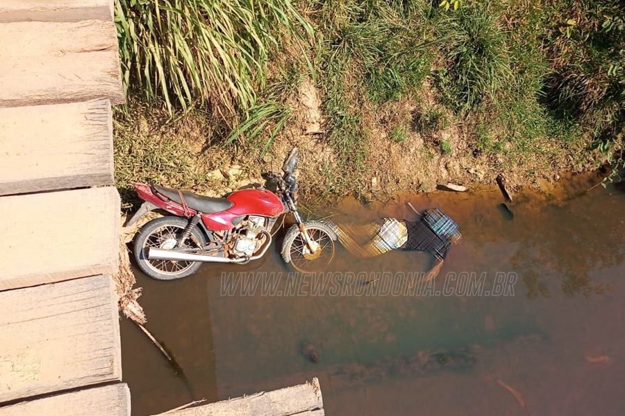 URGENTE: Homem é encontrado morto dentro de córrego ao lado de motocicleta - News Rondônia