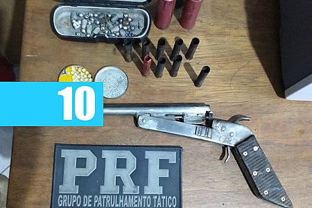 PRF PRENDE HOMEM POR PORTE ILEGAL DE ARMA DE FOGO EM VILHENA - News Rondônia