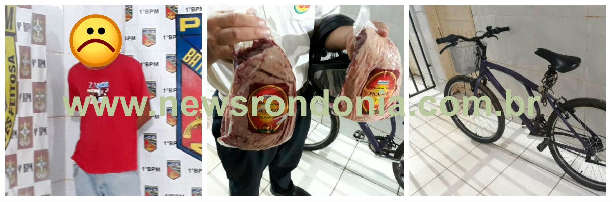 JOVEM É FLAGRADO POR CÂMERAS DE SEGURANÇA ROUBANDO PICANHA EM HIPERMERCADO DE PORTO VELHO - News Rondônia