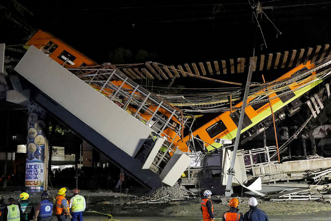 Tragédia no México: queda de viaduto por onde passava metrô deixa mortos e feridos - News Rondônia
