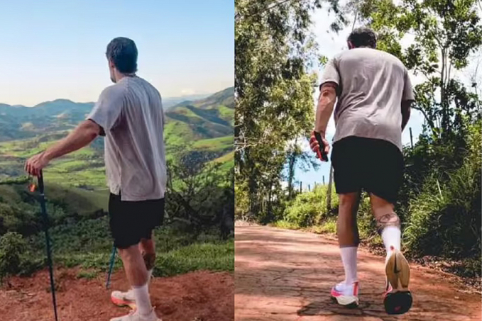 Marcos Mion anda 110 km até Aparecida e paga promessa - News Rondônia