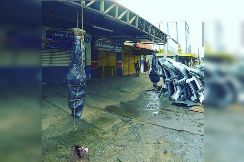 CENÁRIO DE GUERRA E MANEQUINS EM SACOS PRETOS ASSUSTAM MORADORES NO DF - News Rondônia