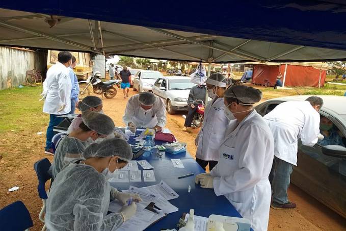 Drive-thru em Vista Alegre do Abunã realiza 500 testes rápidos em população para detecção do novo coronavírus - News Rondônia