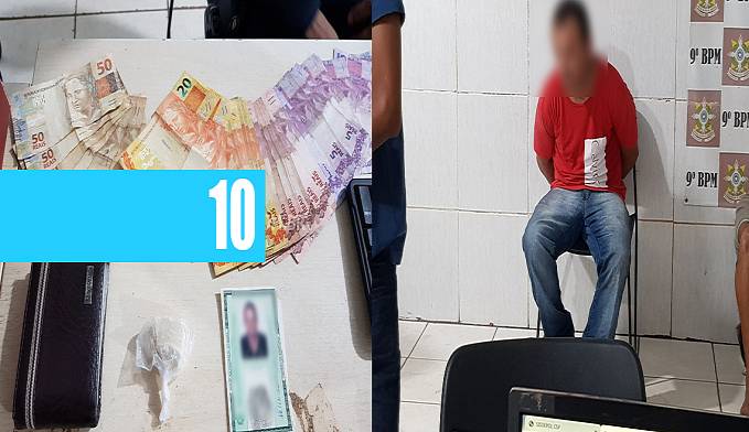 HOMEM É PRESO POR TRÁFICO DE DROGAS E NA DELEGACIA TENTA SUBORNAR POLICIAIS COM MIL REAIS - News Rondônia
