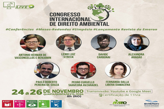 Emeron reúne juristas de renome em Congresso Internacional de Direito Ambiental, que começa amanhã, 24 - News Rondônia