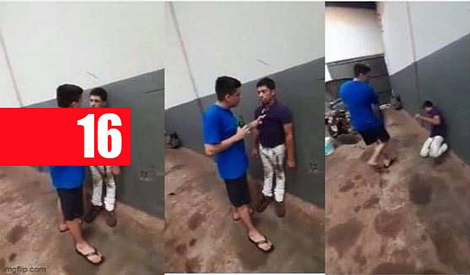 AGRESSÃO E HUMILHAÇÃO: Filhinho de papai que se acha bate em mecânico e amigo grava tudo; cenas fortes - Vídeo - News Rondônia