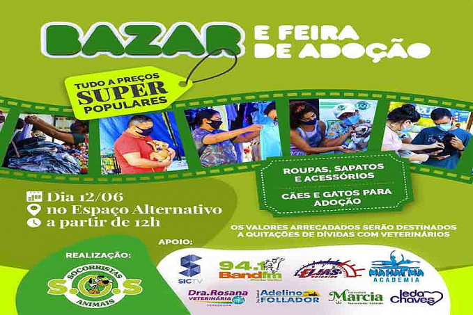 Abrigo Socorristas Animais realiza feira de adoção de cães e gatos com bazar dia 12 de junho - News Rondônia