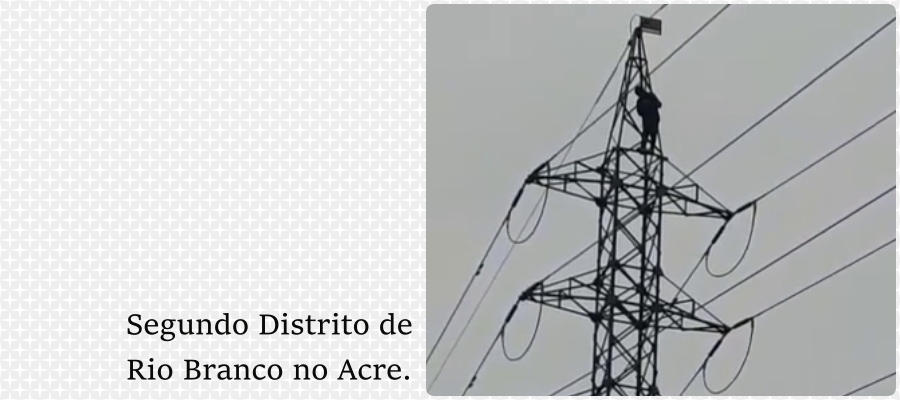 Homem escala linhão e deixa hospital e metade de Rio Branco sem energia elétrica (VÍDEO) - News Rondônia