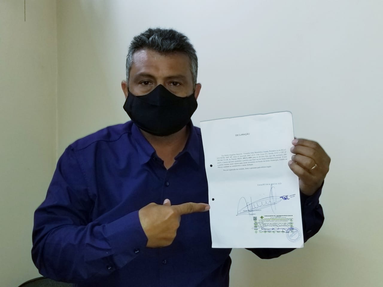 Jabá é o único candidato a prefeito de Cacoal a abrir mão de fundo partidário - News Rondônia