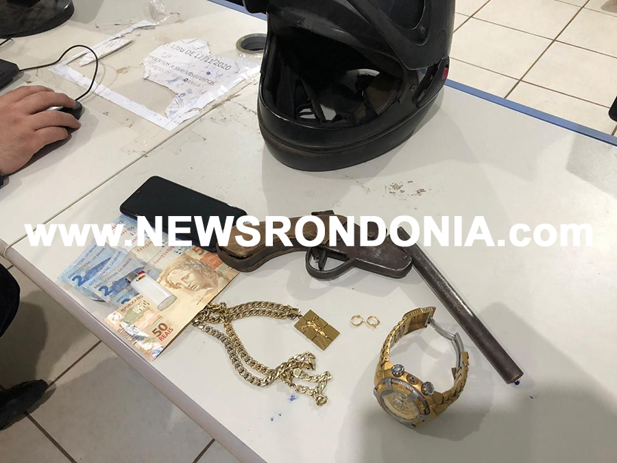 Polícia apreende dois adolescente com arma após fazer roubo de motocicleta na zona leste - News Rondônia