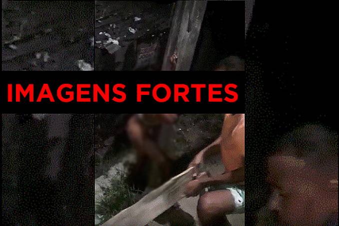 IMAGENS FORTES: Ladrão é amarrado em poste e leva surra de facção criminosa - VEJA VÍDEO - News Rondônia