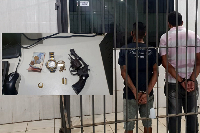 NO CENTRO - Polícia prende dupla com revólver - News Rondônia