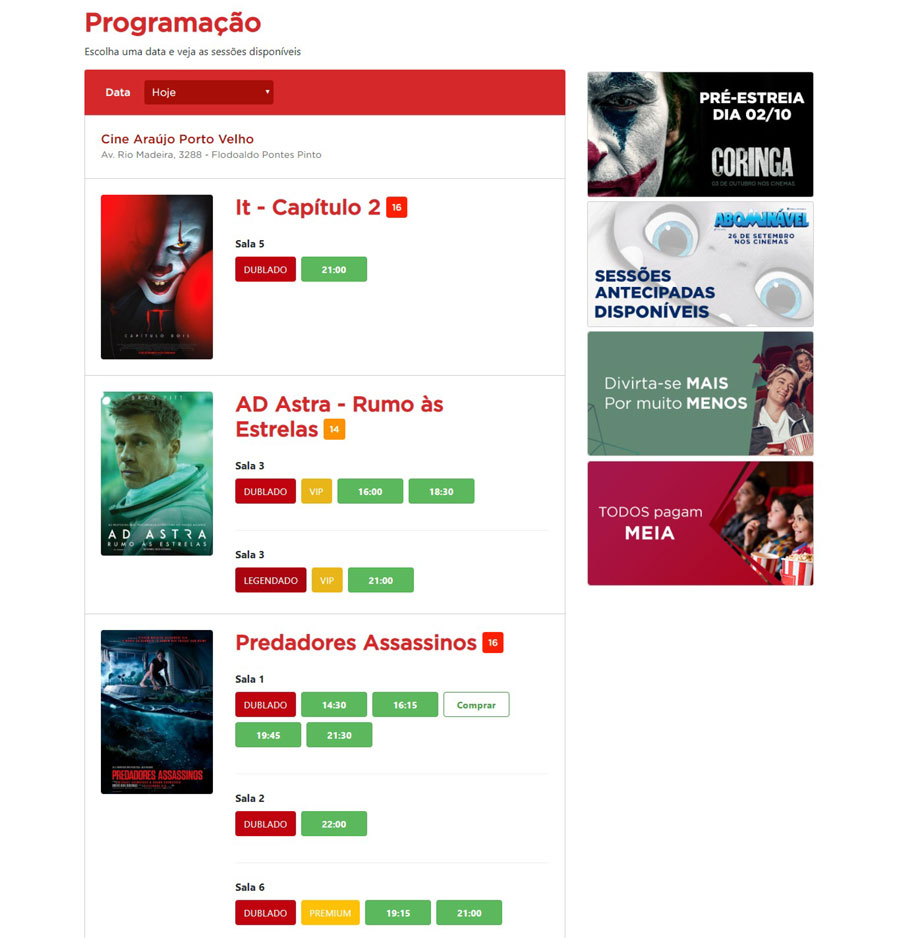 VEJA QUAIS SÃO OS FILMES EM CARTAZ NOS CINEMAS DE PORTO VELHO NESSE FINAL DE SEMANA - News Rondônia