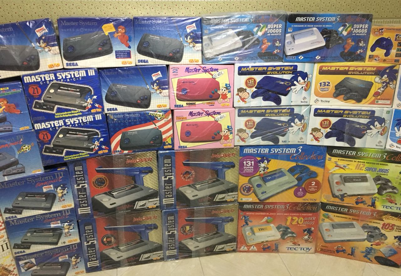 COLECIONADOR BATE RECORDE COM CONSOLES DO MASTER SYSTEM TECTOY - News Rondônia