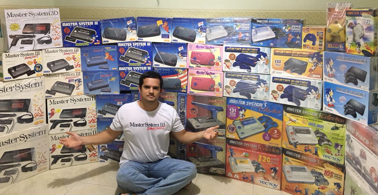 COLECIONADOR BATE RECORDE COM CONSOLES DO MASTER SYSTEM TECTOY - News Rondônia