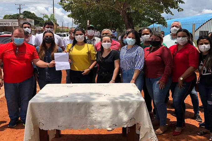 Deputado Dr. Neidson prestigia ordem de serviço da construção da calçada do Ginásio Afonso Rodrigues em Guajará-Mirim - News Rondônia