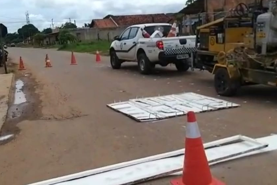 TRÂNSITO - Semtran atende pedido do vereador Everaldo Fogaça no bairro Flamboyant - News Rondônia