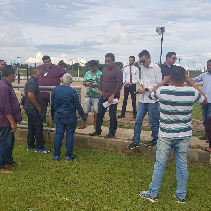 DIRETORIA DO RONDONIENSE CONHECE ESTRUTURA DO ESTÁDIO MUNICIPAL DE JACI PARANÁ - News Rondônia