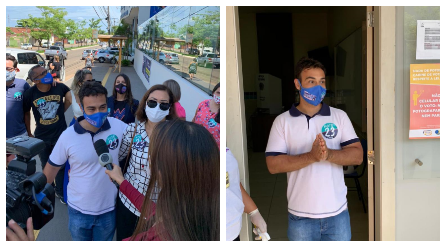 Otimista, Vinícius Miguel votou pela manhã no Colégio Adventista - News Rondônia