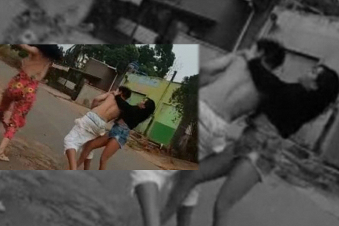 CALOTE NO BREGA - Em vídeo, mulheres espancam homem em via urbana - News Rondônia