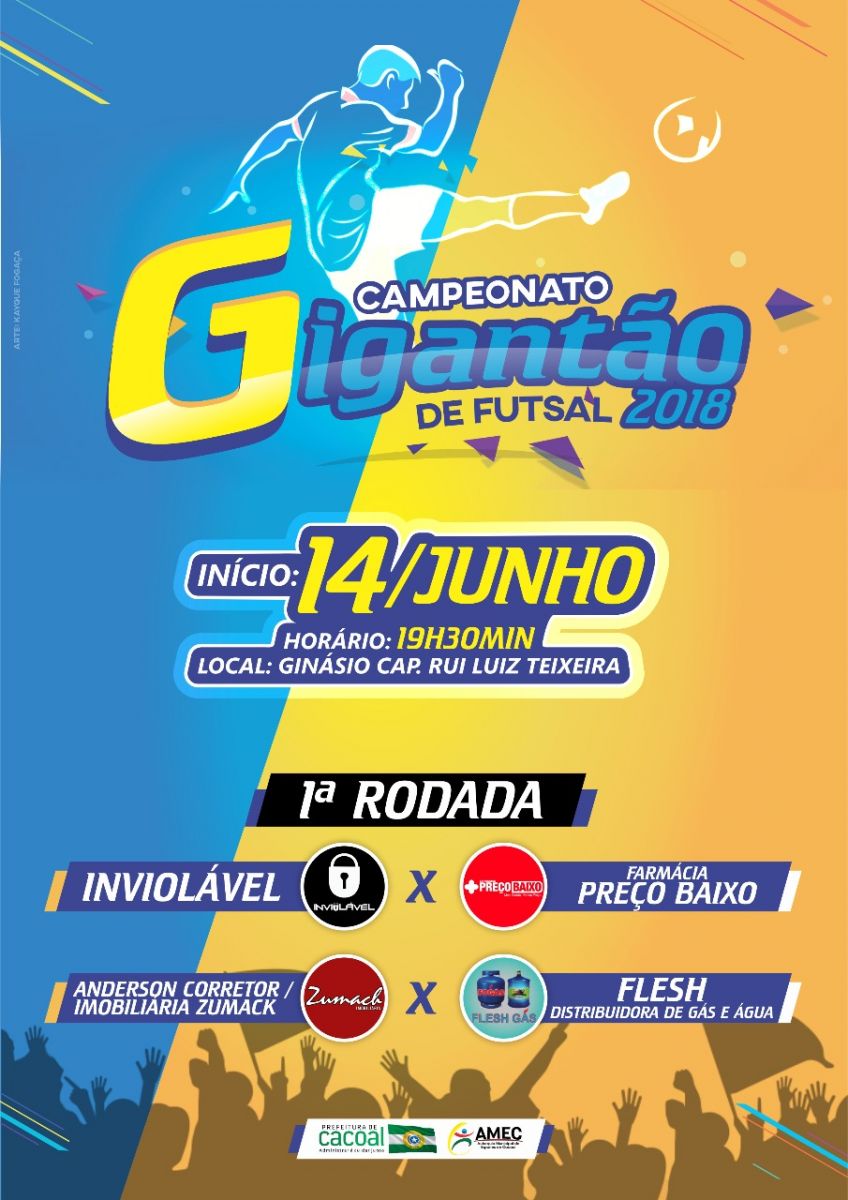 VAI COMEÇAR O CAMPEONATO GIGANTÃO DE FUTSAL - News Rondônia