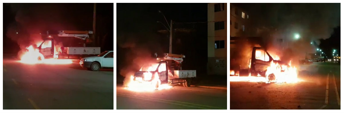 MEMBROS DE FACÇÃO CRIMINOSA COMETEM MAIS UM ATENDADO; CAMINHÃO DA EMDUR É INCENDIADO (VÍDEO) - News Rondônia