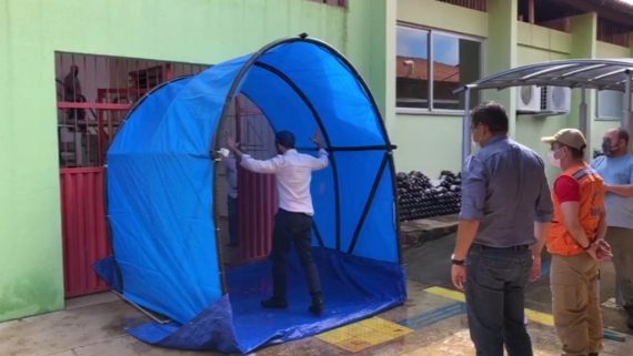 CEMETRON INSTALA TÚNEL DE DESCONTAMINAÇÃO PARA PROFISSIONAIS DE SAÚDE QUE ATUAM NA LINHA DE FRENTE CONTRA O CORONAVÍRUS - News Rondônia
