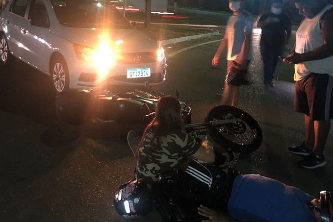 URGENTE: Pai e filha ficam feridos em acidente - News Rondônia