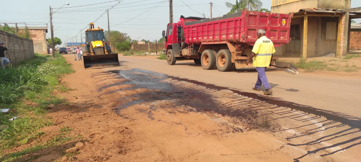 Semob cumpre pedido de providências do vereador Everaldo Fogaça na rua Piratininga - News Rondônia