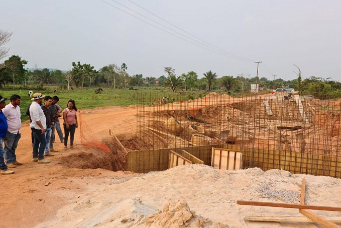 Governo de Rondônia avança na construção da ponte de aço e concreto sobre o rio Ararinha na RO-495, em Parecis - News Rondônia