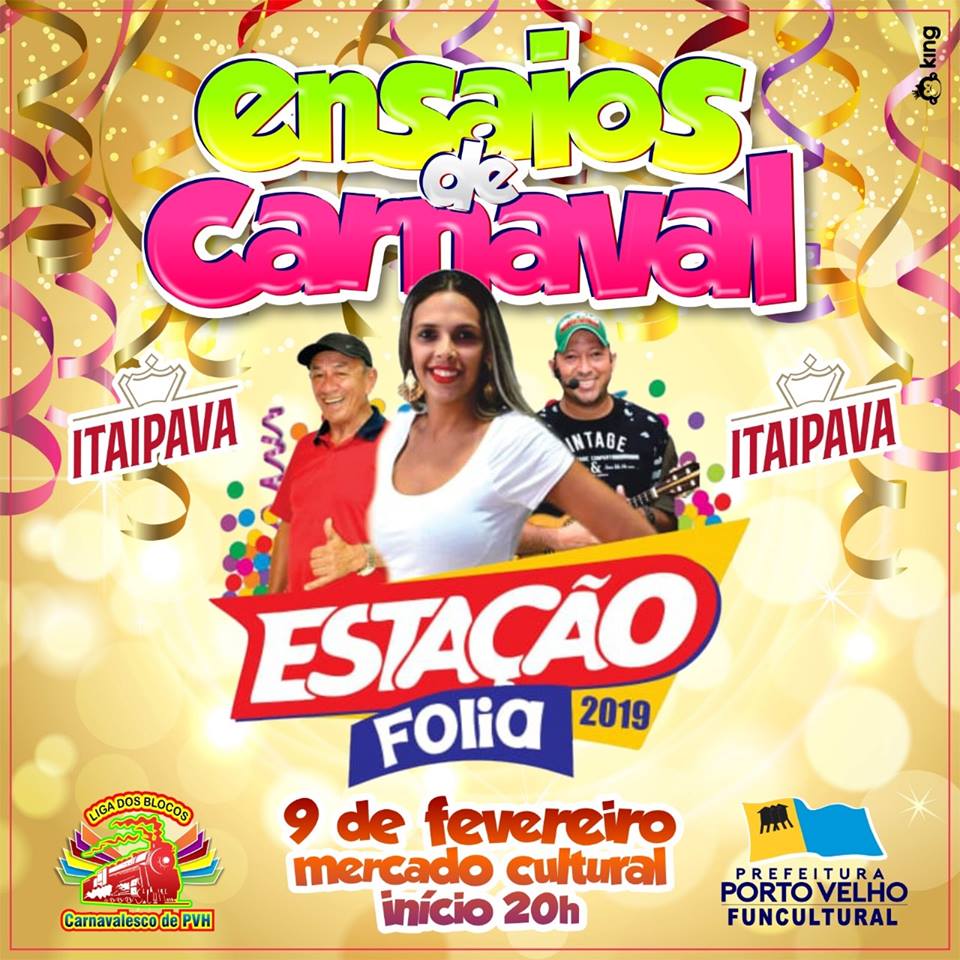 FOLIA - ÚLTIMO ENSAIO DOS BLOCOS DE CARNAVAL DE PORTO VELHO ACONTECE NESTE SÁBADO, 9 - News Rondônia