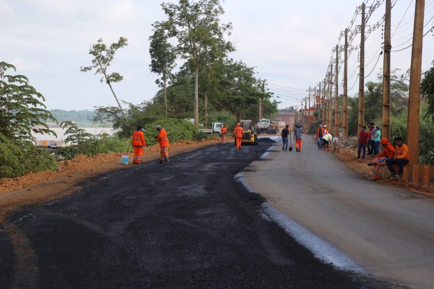 ASFALTO - Governo de Rondônia conclui dois quilômetros de asfalto da Estrada do Belmont em Porto Velho - News Rondônia
