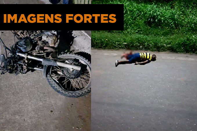 IMAGENS FORTES - Motociclista sofre dilaceração na perna em acidente na ponte do Rio Madeira - News Rondônia