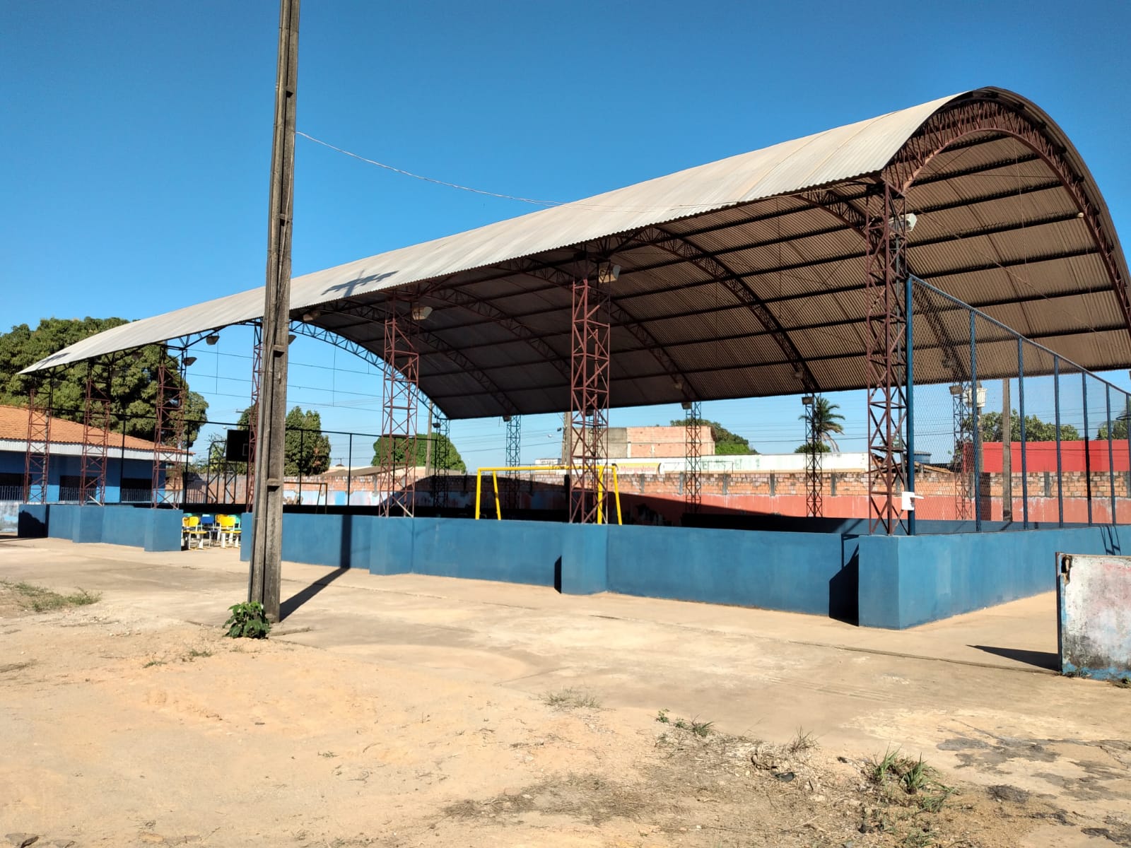 Quadra poliesportiva da Escola Municipal Francisco Elenilson Negreiros será inaugurada nesta quarta-feira (21) - News Rondônia