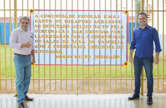 AÉLCIO DA TV PARTICIPA DA INAUGURAÇÃO DE 15 SALAS DE AULA - News Rondônia