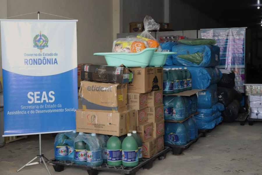Seas entrega produtos de limpeza e higiene pessoal para serem utilizados nas unidades de acolhimento de Porto Velho - News Rondônia