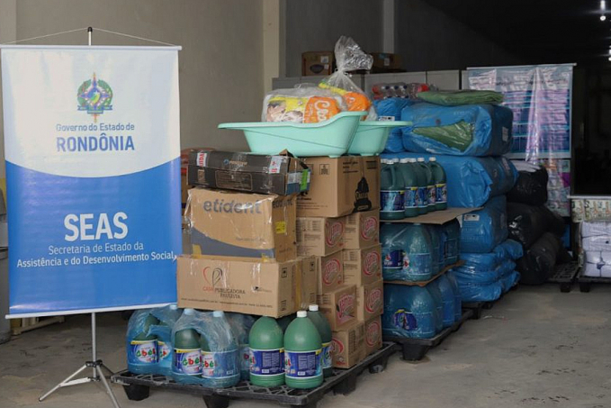 Seas entrega produtos de limpeza e higiene pessoal para serem utilizados nas unidades de acolhimento de Porto Velho - News Rondônia