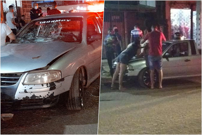 Carro avança sinal vermelho e atropela motociclista na zona leste - News Rondônia