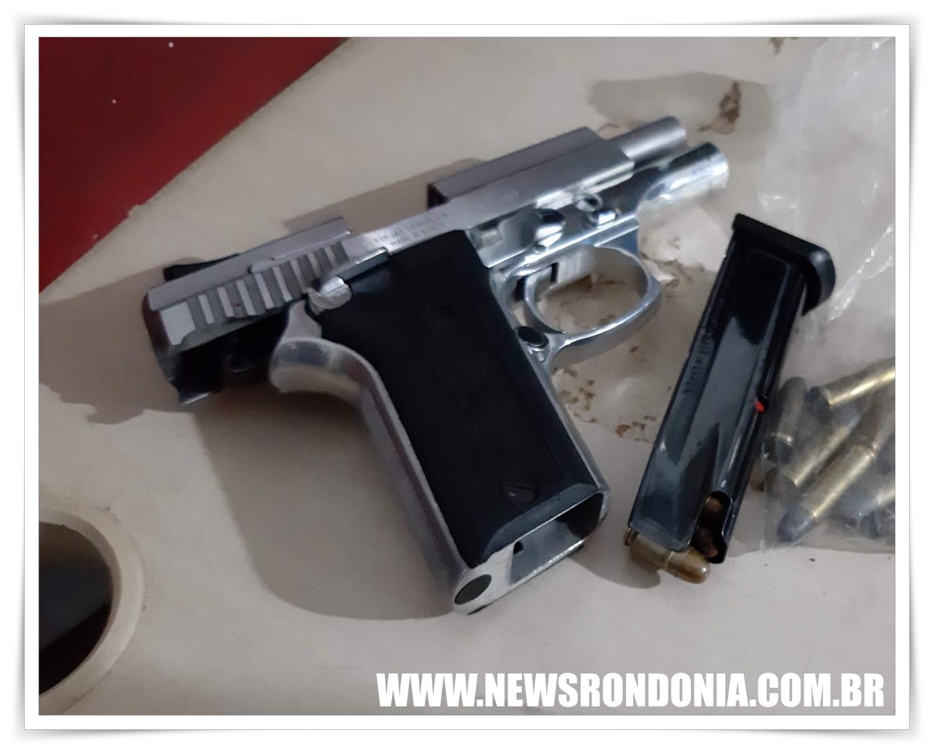Após denúncia, jovem é preso com arma em um bar no bairro Nossa Senhora das Graças na capital - News Rondônia