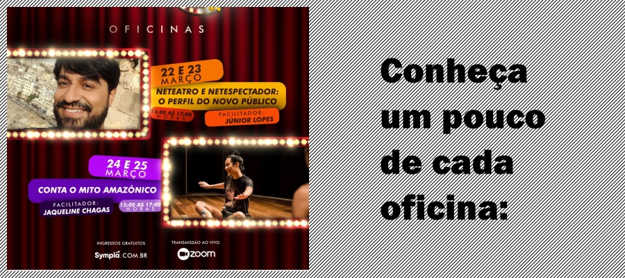 Os desafios do teatro virtual serão debatidos entre artistas e espectadores através de oficina em Rondônia - News Rondônia
