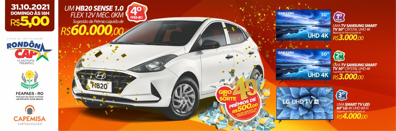 Veja quem faturou o FIAT MOBI avaliado em 45 mil reais sorteado no domingo, dia 24 - News Rondônia