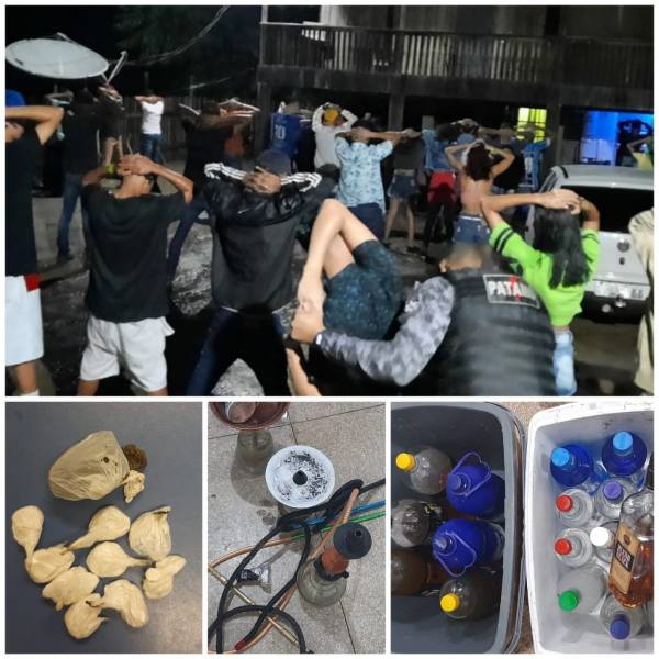 CORONAFEST: PM acaba com festa regada a drogas e bebidas alcoólicas - News Rondônia