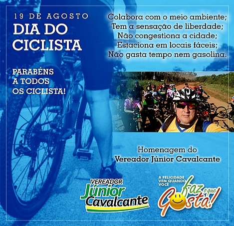 JÚNIOR CAVALCANTE PRESTA HOMENAGEM A CICLISTAS - News Rondônia