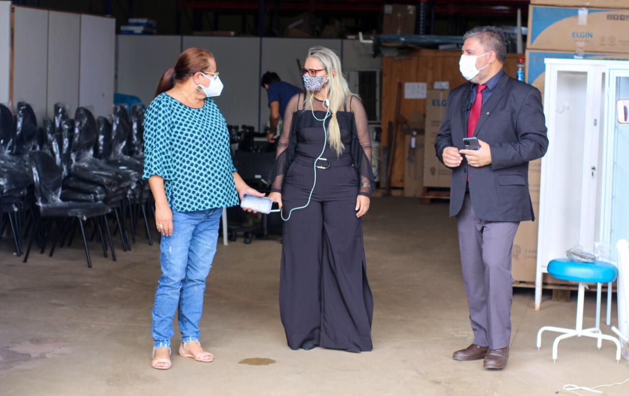 Vereadora Márcia Socorristas Animais inspeciona obras de construção da câmara fria de armazenamento das vacinas - News Rondônia