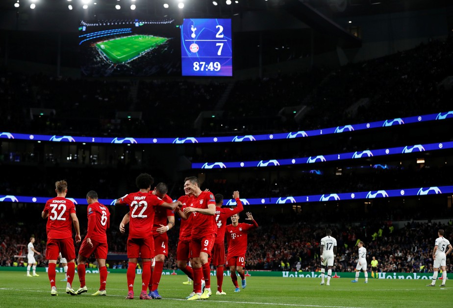 GNABRY FAZ POKER, BAYERN ATROPELA O TOTTENHAM POR 7 A 2 E LIDERA O SEU GRUPO DA CHAMPIONS - News Rondônia