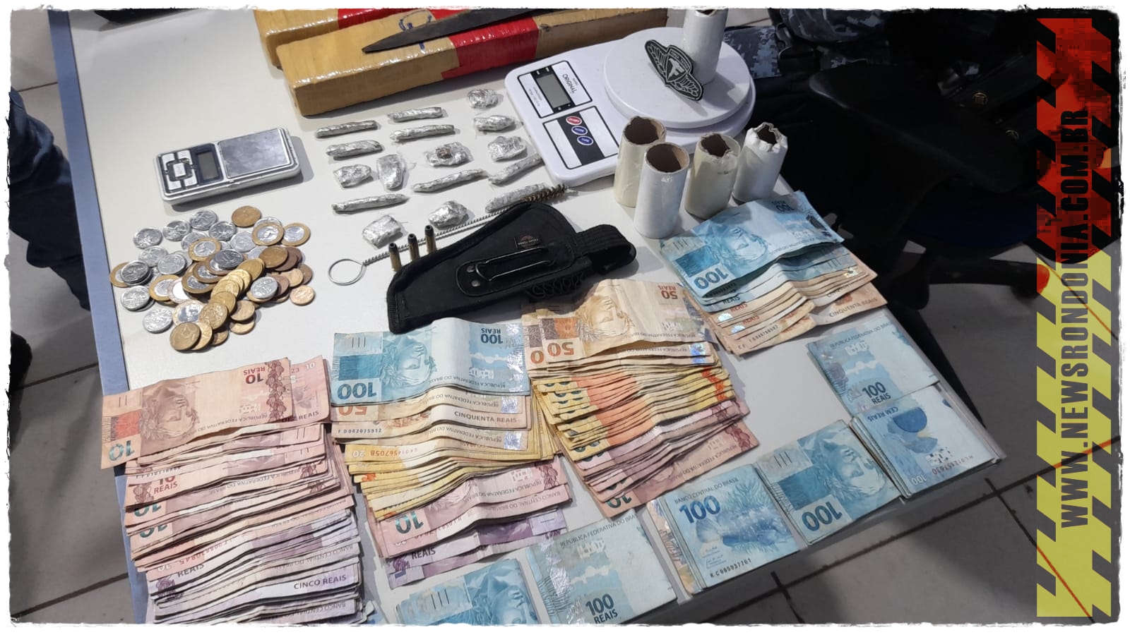 Força Tática do 9° batalhão prende suspeito com drogas e quase 10 reais em residência na sul - News Rondônia