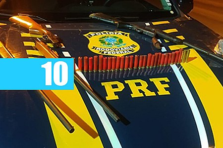 PRF APREENDE ARMAS DE FOGO, MUNIÇÕES E ANIMAIS SILVESTRES - News Rondônia