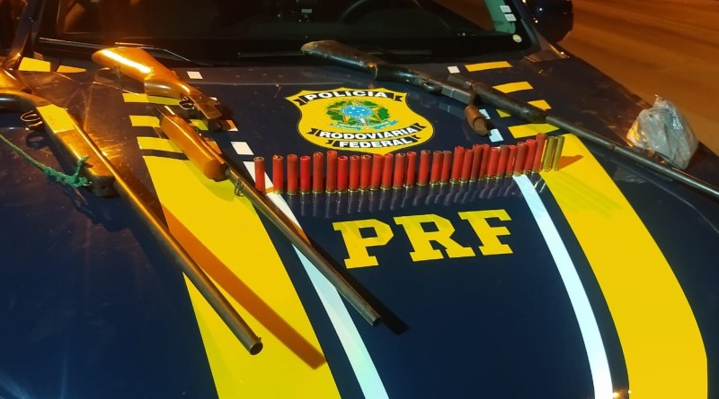 PRF APREENDE ARMAS DE FOGO, MUNIÇÕES E ANIMAIS SILVESTRES - News Rondônia