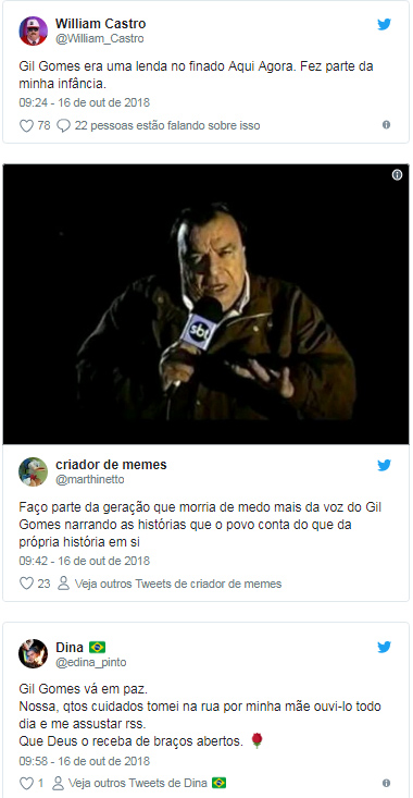 MORRE O JORNALISTA GIL GOMES, EM SÃO PAULO, AOS 78 ANOS - News Rondônia
