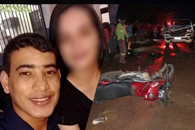 TRÁGICO - Jovem morre após colisão de moto com S-10 e esposa socorrida em estado grave - News Rondônia